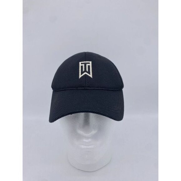 Nike Other - VINTAGE Nike Fitted Hat Mens Medium/Large Black Golf Tiger Woods TW Mesh Cap